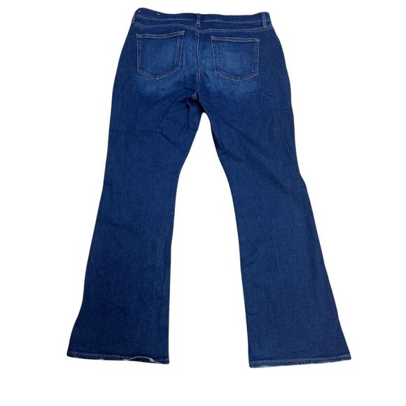 NWOT Loft Women's Size 14 Dark Wash Flare Boot Cut Jeans - Picture 2 of 5